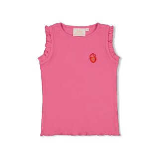 Gerippte Singlet - Berry Nice Rosa