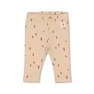 Gerippte Legging AOP - Grow Your Own Way Sand