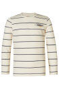 Boys Tee Hacino Long Sleeve Stripe Fog