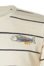 Boys Tee Hacino Long Sleeve Stripe Fog