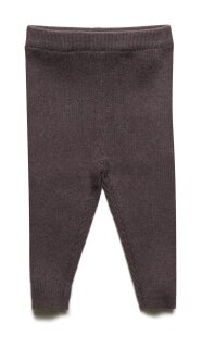 Legging Rippenstrick Schokolade