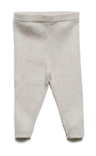 Legging Rippenstrick Oyster Grey