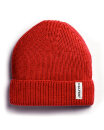 Strick-Beanie Merino Rot