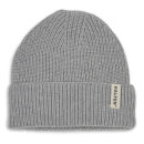 Strick-Beanie Merino Grau