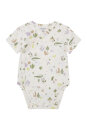 Unisex Adjustable Romper Orofino Animals Pattern Off White