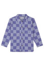 Boys Shirt Lynnwood Long Sleeve Check Pattern Medium Blue