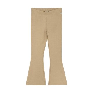 Flared Glitter Pants Latte Sand