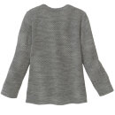 Wabenstrick-Pullover Grau